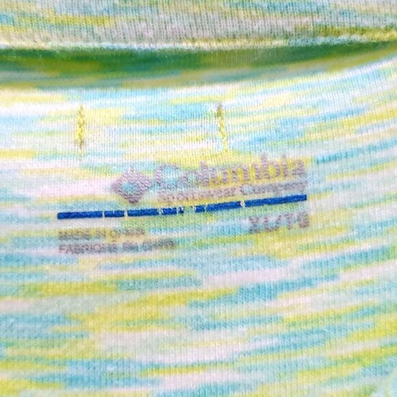 Columbia Sportswear Company Neon Green Half Zip Athletic Sports Pullover,Size XL - Picture 2 of 5